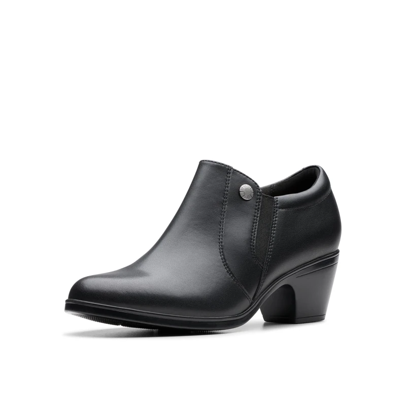 Clarks Women's Emily2 Reyna Ankle Boot, Black Leather, 5 UK