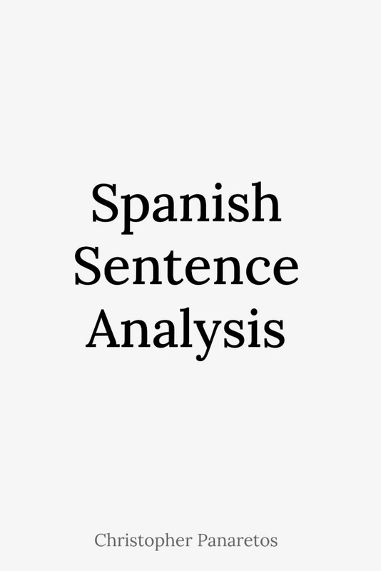 Spanish Sentence Analysis (Languages)