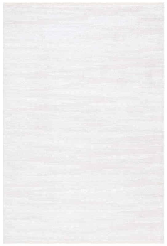 Safavieh Geometric Rug for Living Room Dining Room Bedroom - Whisper Collection Short Pile Ivory 91 x 152 cm