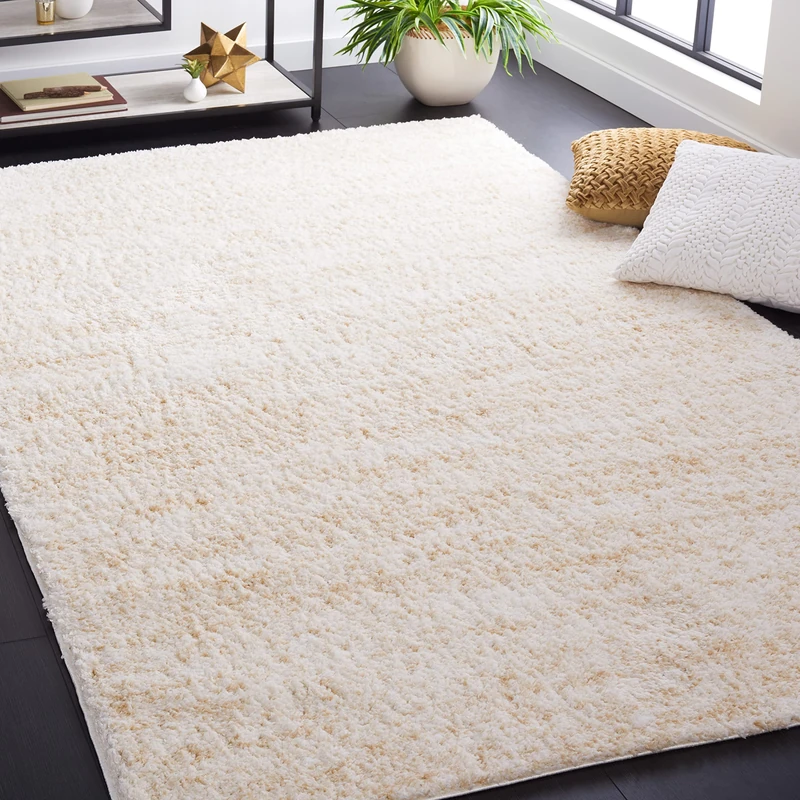 Safavieh Berber Shag Collection Shaggy Rug for Living Room Dining Room Bedroom Short Pile Cream 3ft x 5ft - Image 1