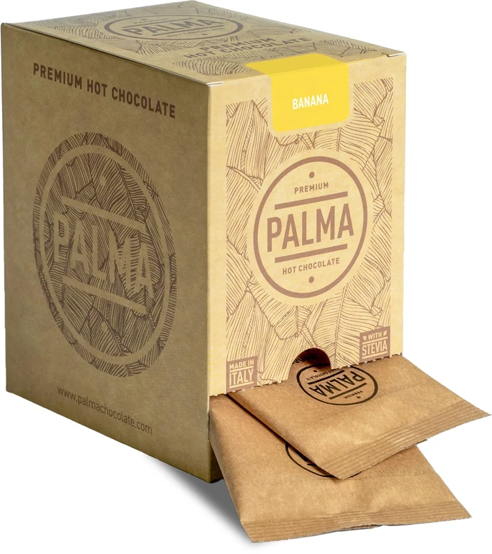 PALMA Italian Hot Chocolate Sachets - Banana | 500g (20 Servings) - Image 1