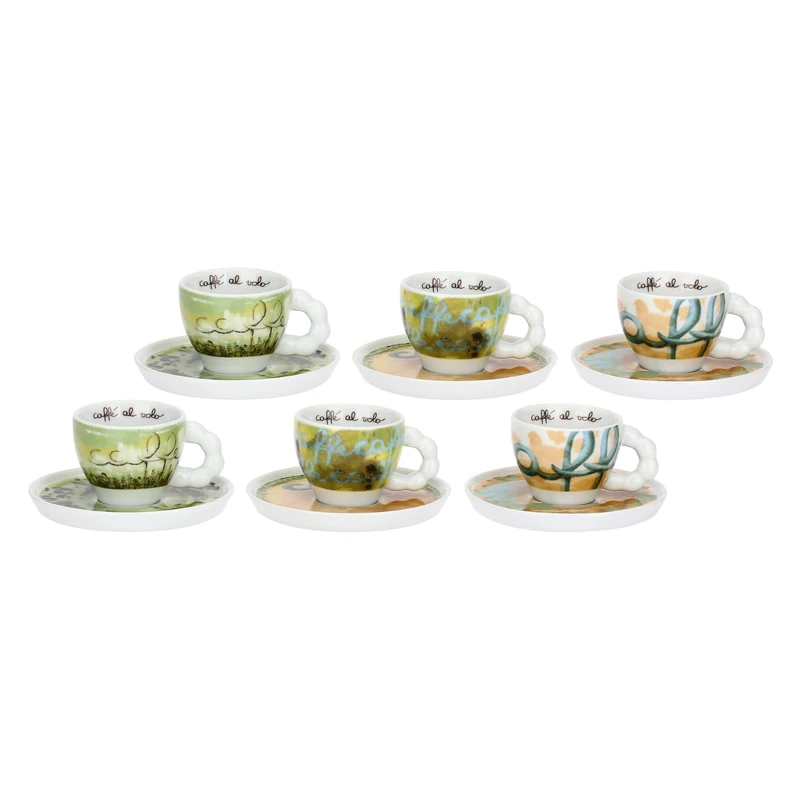 THUN - Set of 6 espresso cups with saucer, Vogliadi - Porcelain - info coming soon