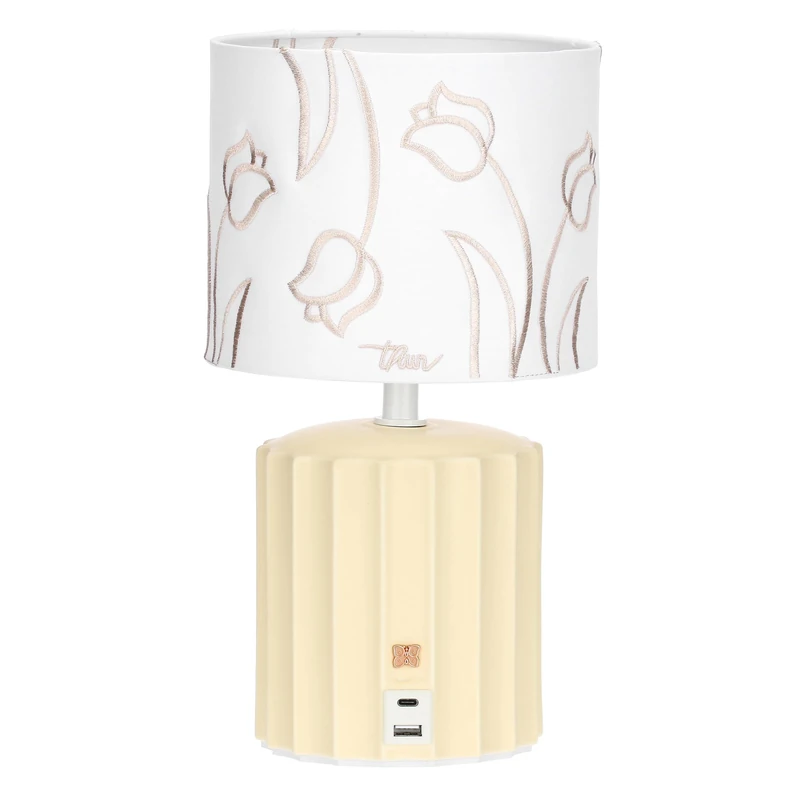 USB-C Tech Lamp with Embroidery, Yellow