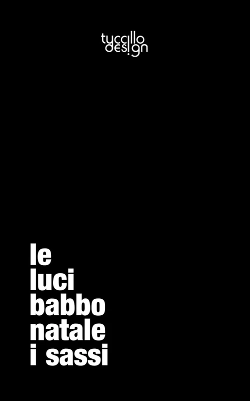 le luci babbo natale i sassi