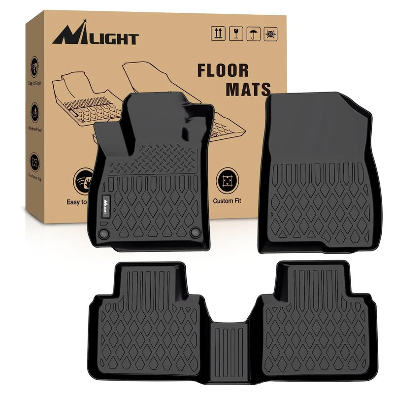 Nilight TPE Floor Mats for Mitsubishi Outlander PHEV 2023 2024,All Weather Custom Fit Heavy Duty Floor Liners