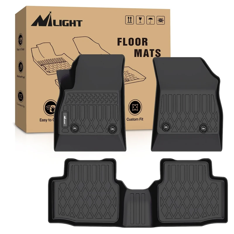Nilight TPE Floor Mats for Chevy Cruze 2016 2017 2018 2019 2020,All Weather Custom Fit Heavy Duty Floor Liners