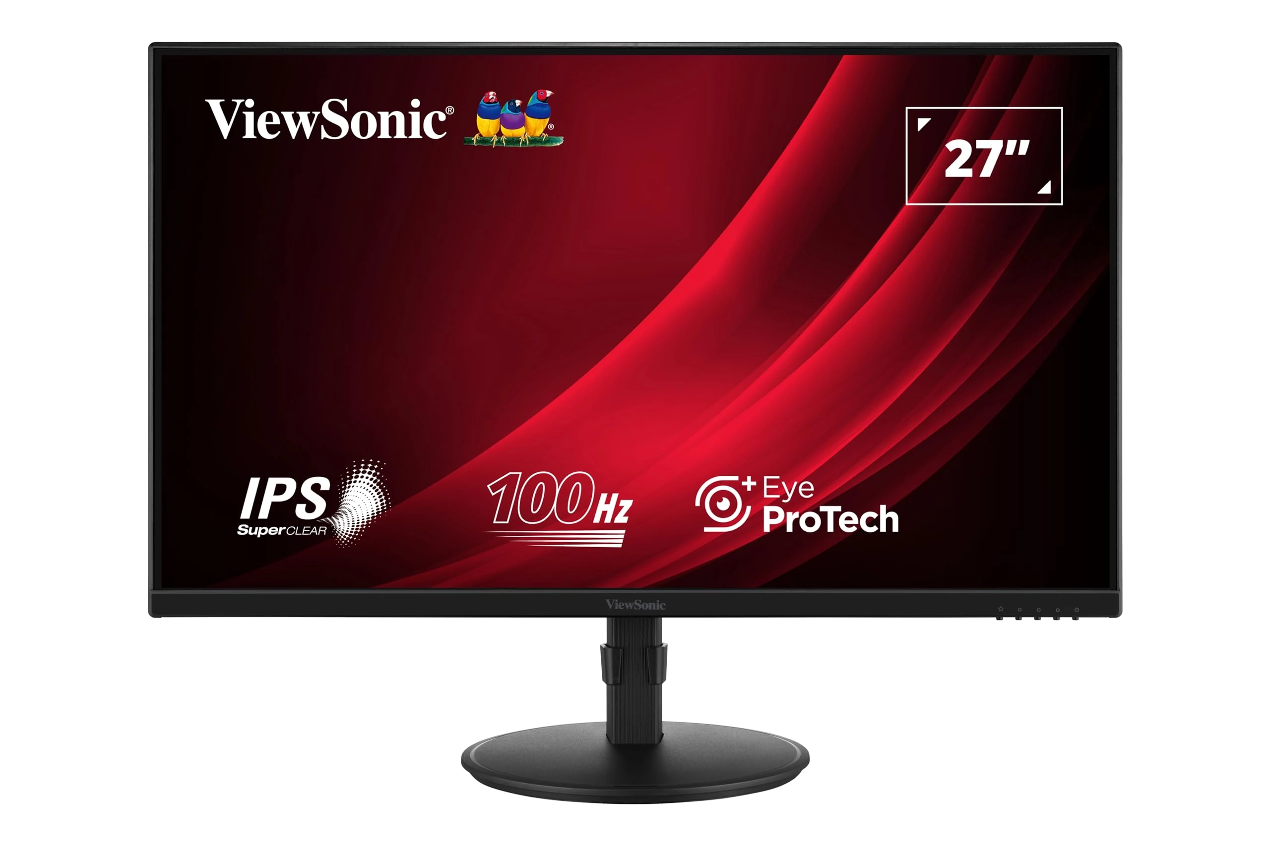 ViewSonic VA2708-HDJ 27" FHD SuperClear IPS LED Monitor with VGA, HDMI, DipsplayPort, height adjust