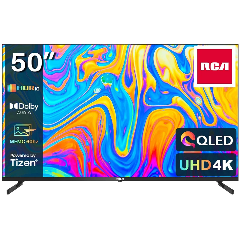 RCA QLED 50" 4K Smart TV - UHD HDR, Tizen OS, HDMI, USB, WiFi