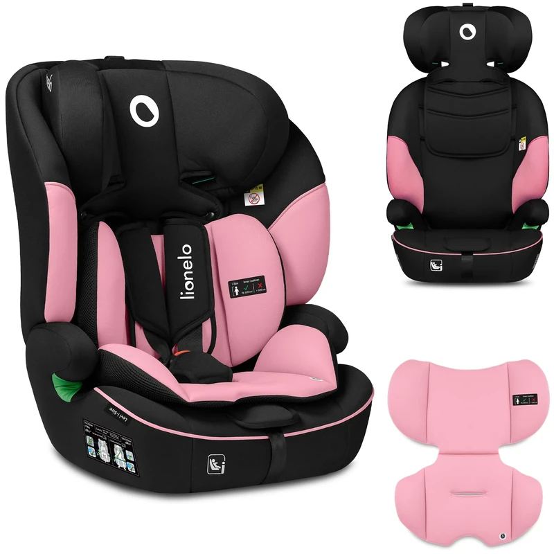 Lionelo Levi I-Size Adjustable Car Seat 9-36kg Transforms with Your Child from Infant to 12 Years Multi-Level headrest & Insert Enhanced Side Protection Easy Install & wash Certified