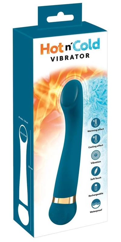 You2Toys Hot n´Cold Vibrator Turquoise 21.6 cm
