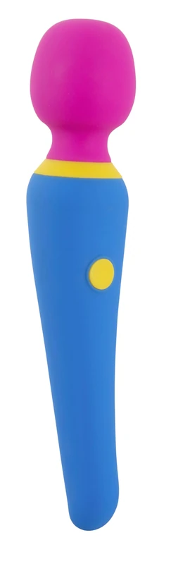 Bunt. Wand Vibrator Blue/Pink/Yellow 19.7 cm