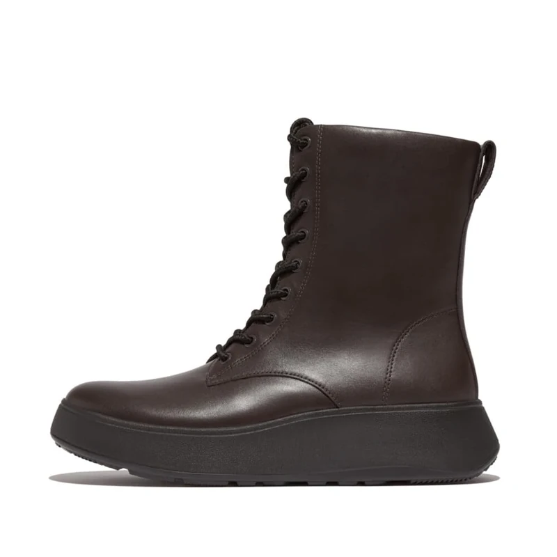 Fitflop F-MODE LEATHER LACE-UP FLATFORM ANKLE BOOTS