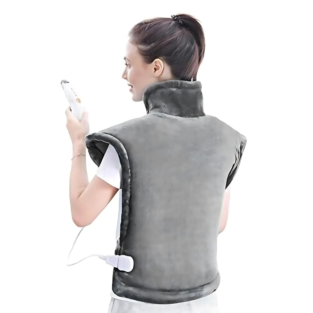 Marco Paul Heated Body Warmer for Neck and Shoulder Pain Relief - Large Heat Pad W/Waist Strap Weighted Heating Pad Electric - Multi Function Mains Powered Shoulder Neck & Back Pain Relief Products