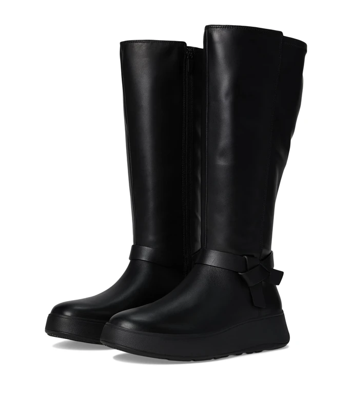 Fitflop F-MODE FOLDED-KNOT FLATFORM TALL STRETCH BOOTS