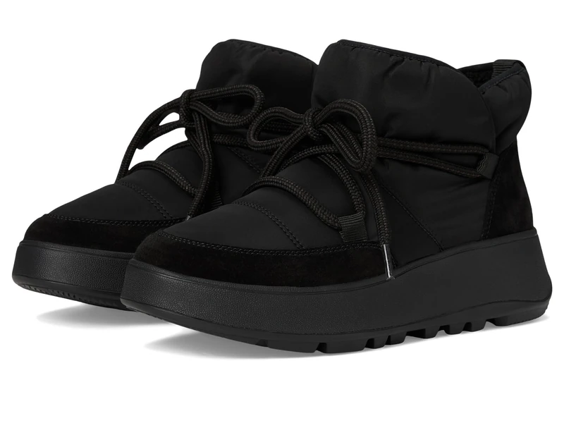 F-Mode W/Resistant BIOFLEECE MESH Flatform Booties Black