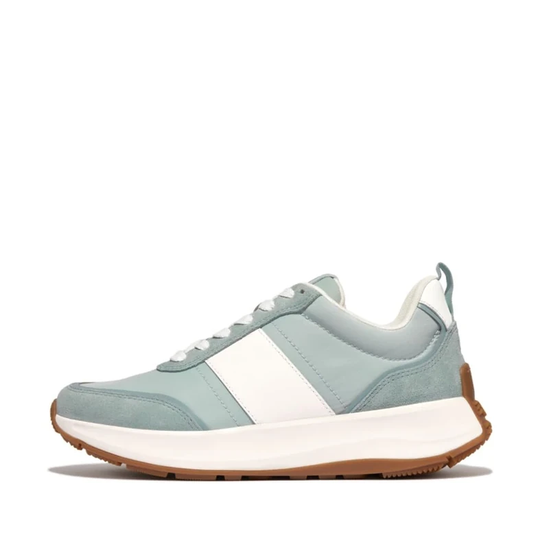 F-Mode Flow Fabric/Suede/Leather Flatform Sneakers