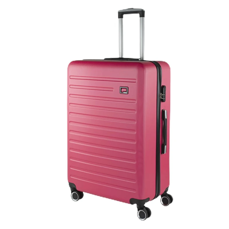 SKPAT - Lightweight Suitcases Large - ABS Large Hard Shell Suitcase 75cm Travel Suitcase - Lightweight Suitcases Large with Combination Lock - Rigid Large Suitcase 4 Wheels Lightweight and Re, Fuchsia