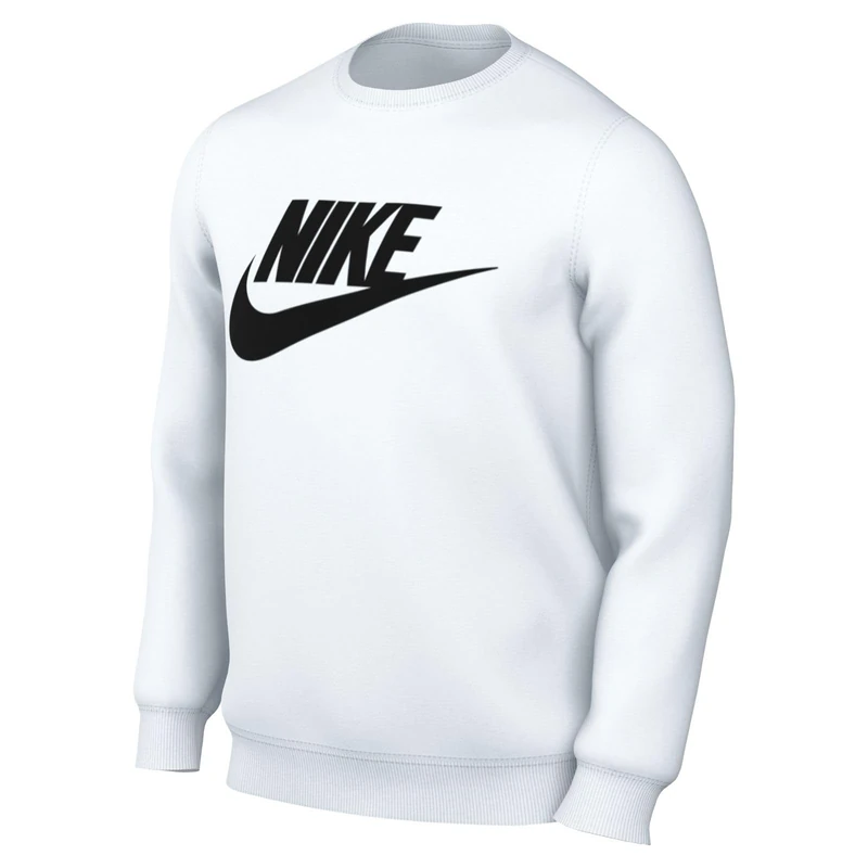 Nike Men's M NSW Club Bb Crew Gx Long Sleeve Top White