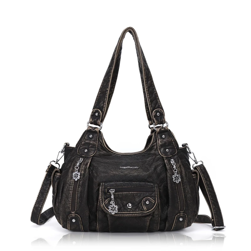 Angel Barcelo Womens Purses and Handbags PU Leather Shoulder Bag Fashion Hobo Bags for Girls, Bronze-145, One Size - Image 1
