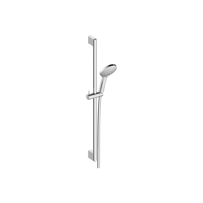 Duravit Universal Shower Set, 3 Spray Types (Rain, Intense Rain, Soft Rain), Water-Saving Shower Head, Variable Shower Rail (900 mm), Shower Hose with Anti-Twist Protection (1600 mm), Chrome