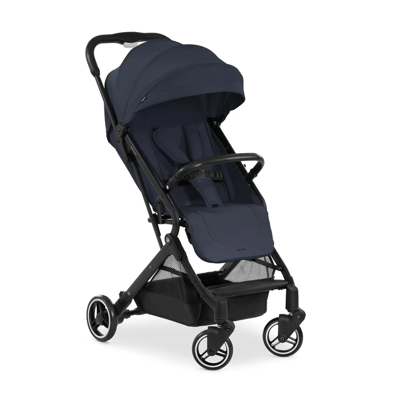 hauck Travel N Care, Dark Navy Blue - GOLD WINNER Mother & Baby Awards 2024, Lightweight Travel Pushchair with Raincover, Suspension, Compact & Foldable, UPF 50+ Fully Reclining from Birth up to 22 kg