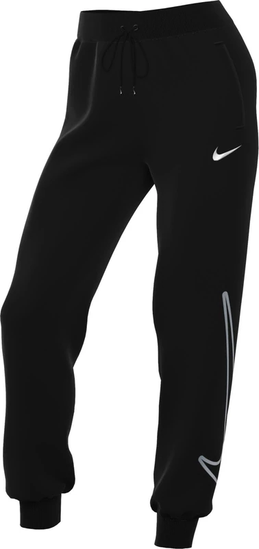 NIKE Women's W Nk One Df Pant Pro Grx Trousers, Black/Metallic Silver, S