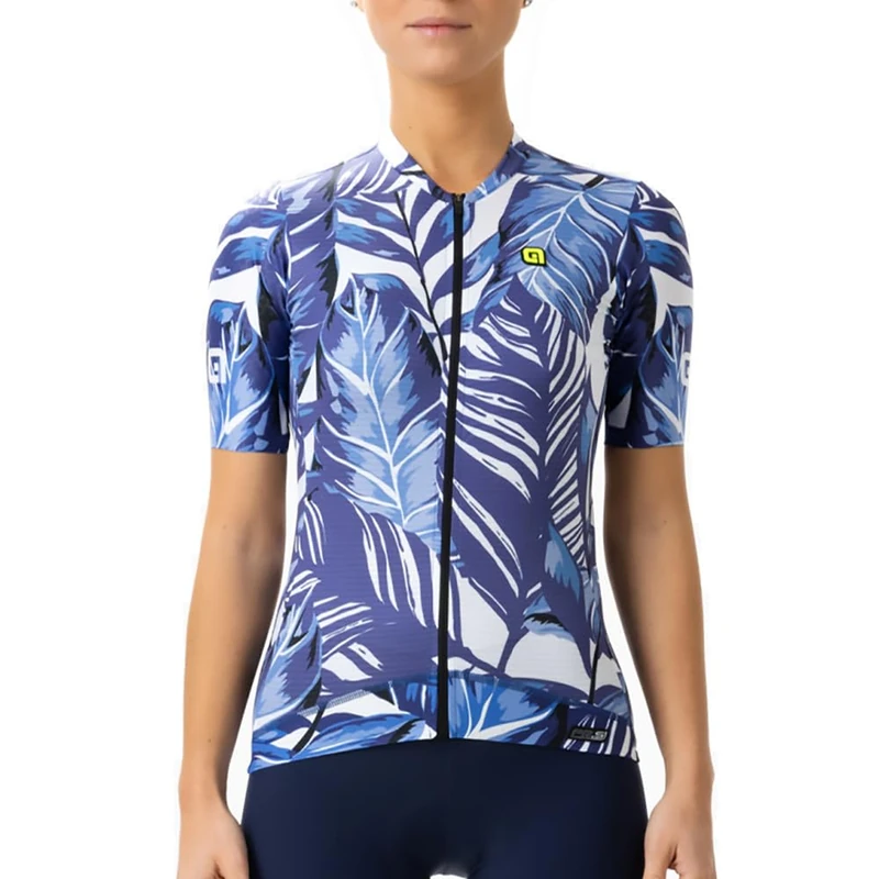 Alé Cycling Women’s PR.S Leaf Short Sleeve Jersey, Blue, XL