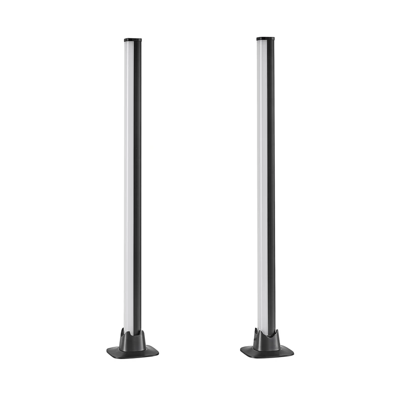 Reality LED Table lamp boy Set of 2 R55392102, matt Black Plastic, incl. 2X 5 Watt LED, Remote Control, Dynamic Light, Sound Control, USB