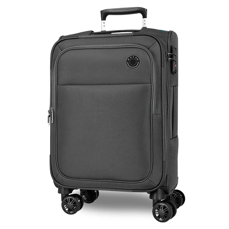 MOVOM Atlanta Suitcases Polyester, Different Sizes, Black, Green, Red, Grey, Polyester., Grey, One Size, Suitcase