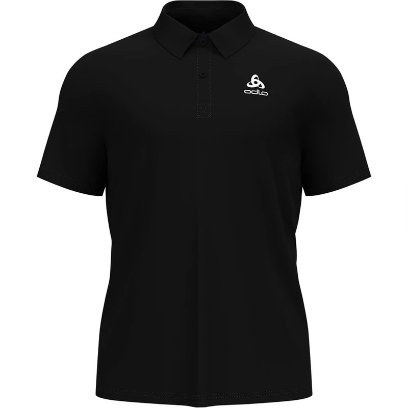 ODLO Men's Cardada Polo Shirt Hiking Shirt Black - Image 1