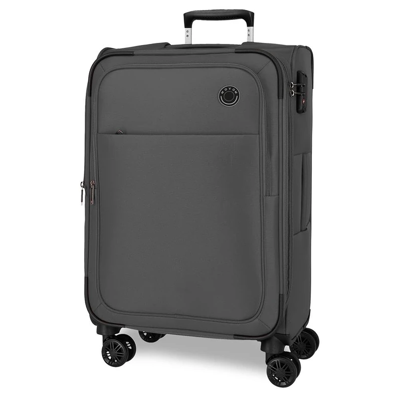MOVOM Atlanta Medium Suitcase, One Size, Grey, One Size, Medium Suitcase