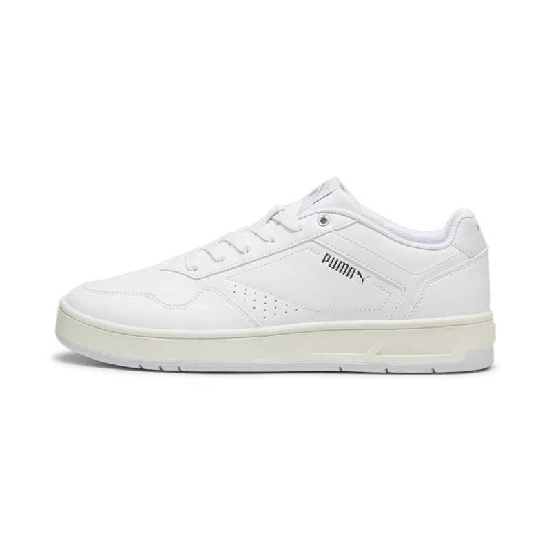 Puma Unisex Court Classic Sneaker, White-Silver Mist Silver, 3.5 UK