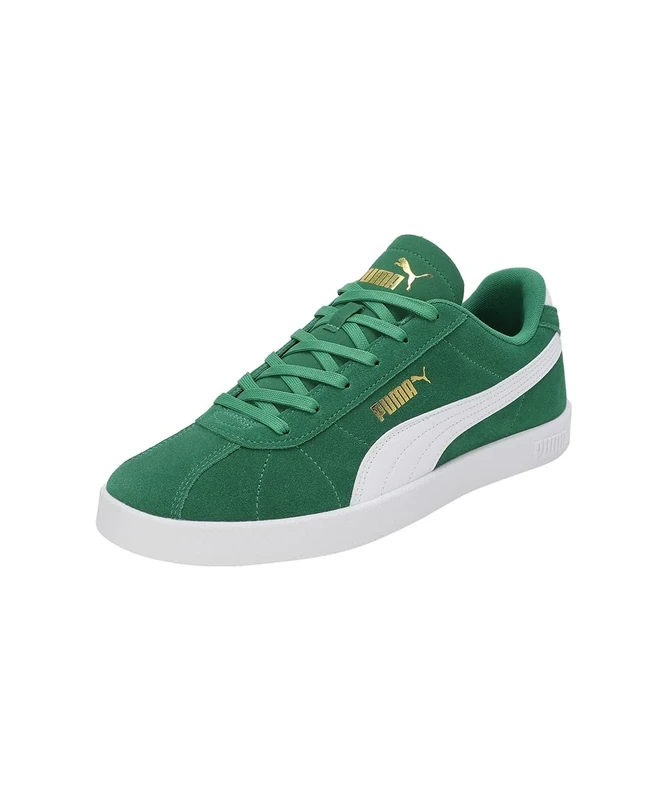 Puma Unisex Club II Trainers, Archive Green-Puma White-Puma Gold, 3