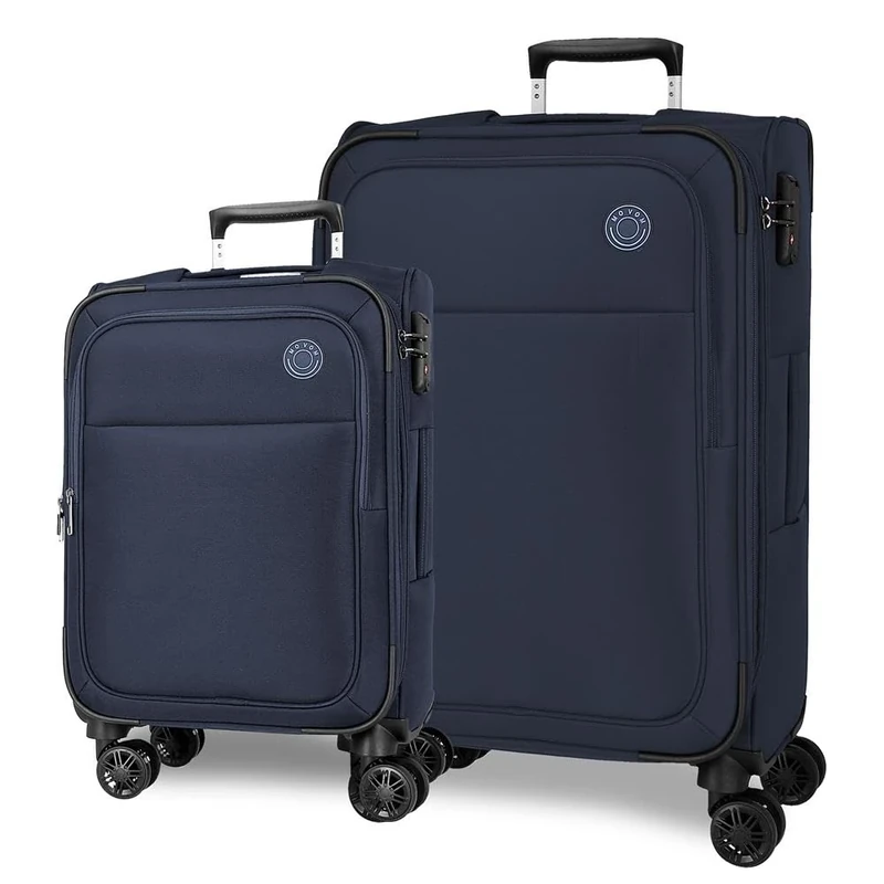 MOVOM Atlanta Suitcases Polyester, Different Sizes, Black, Green, Red, Grey, Polyester., Blue, One Size, Set of 2 suitcases