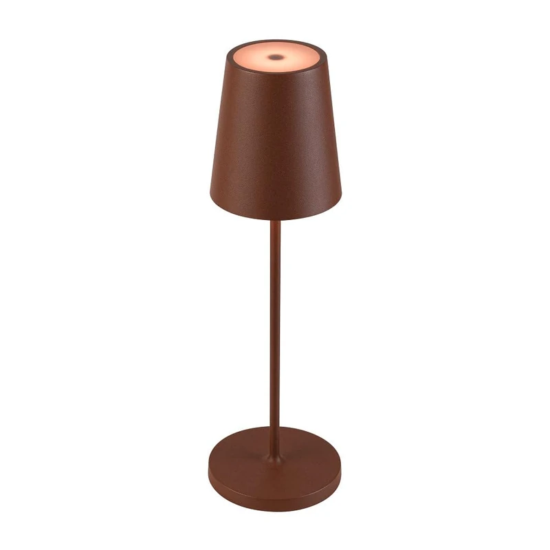 SLV VINOLINA Two Table Lamp, Battery, IP65, 2200/2700/3000K, Touch, Rust