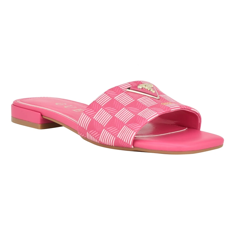 GUESS Women's Tamed Flat Sandal, Fuschia Pink 660, 4.5 UK