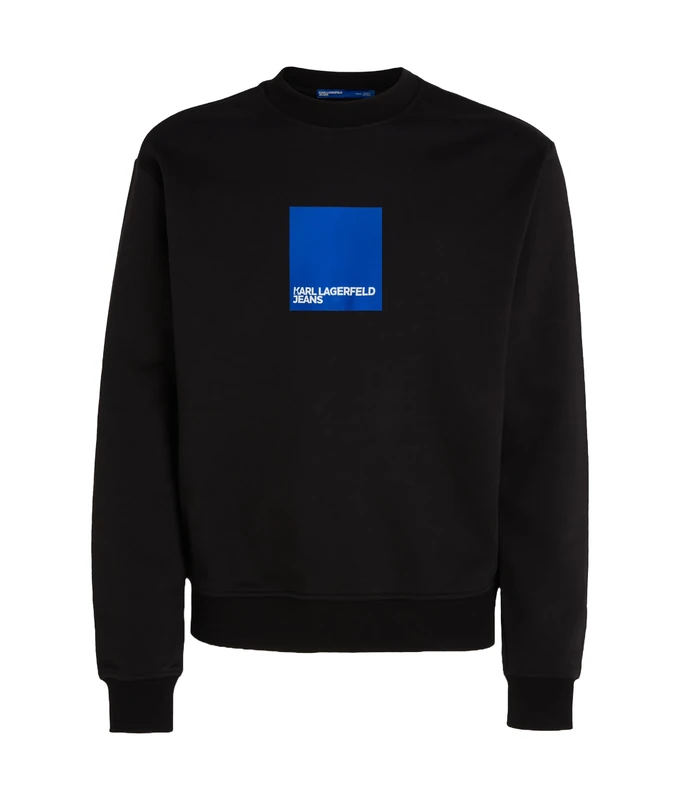 KARL LAGERFELD JEANS Men Regular Logo Sweatshirt Black XS