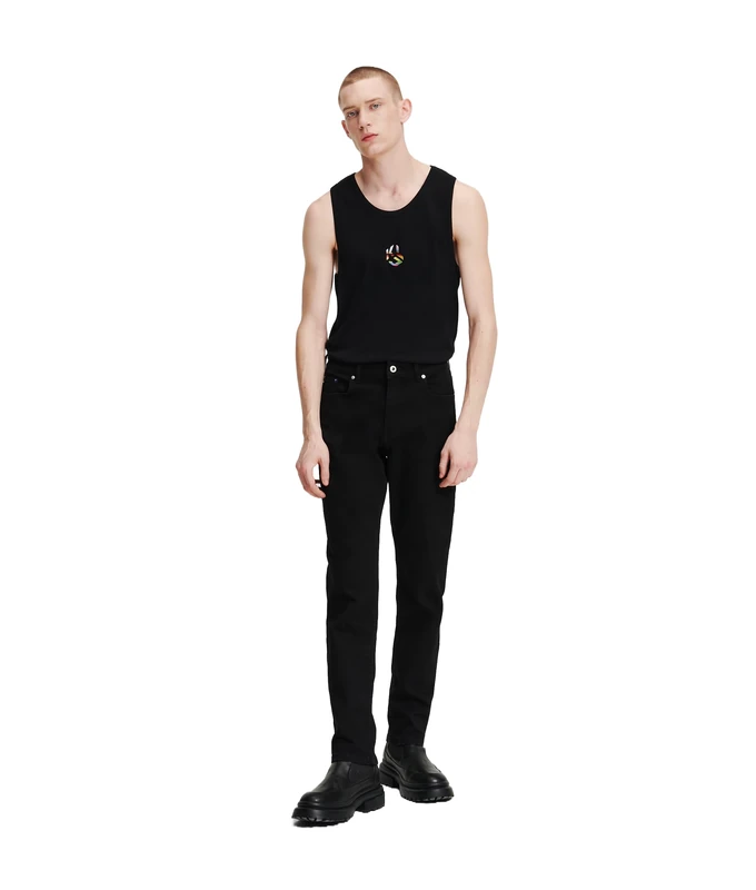 KARL LAGERFELD JEANS Men Slim Denim Stay Black 30W / 34L
