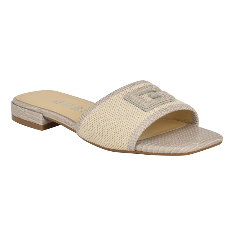 GUESS Women's Tampa Flat Sandal, Taupe 240, 5 UK