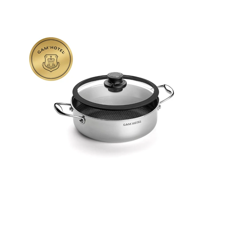 Gam'Hotel - Black Cube Non-Stick Induction Long Necklace 28 cm - Image 1