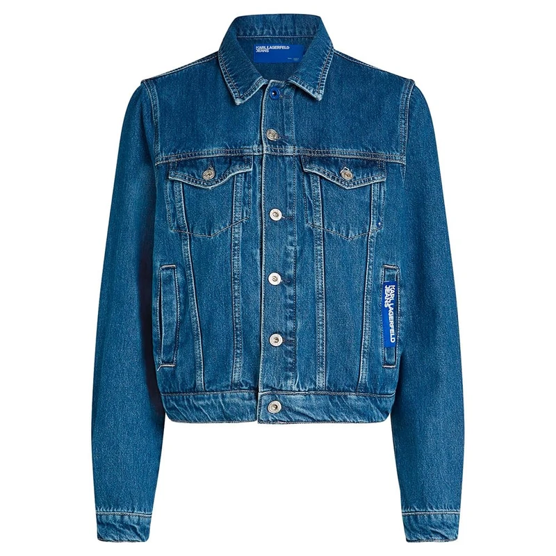 Karl Lagerfeld Jeans, Women's, Regular Denim Jacket, Regular Fit, Blue, XS