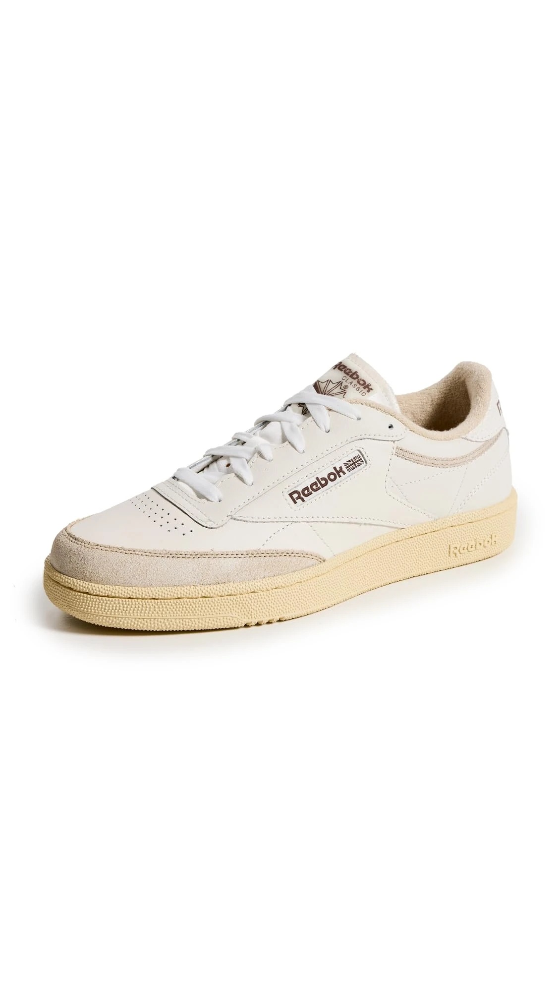 Reebok unisex-adult Club C 85, Chalk/Weathered White/Vintage Chalk, 9 Women/7.5 Men