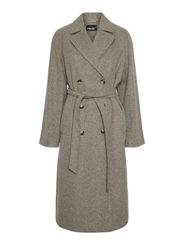 PIECES PCMARBEL Female Long Coat, Morel., M