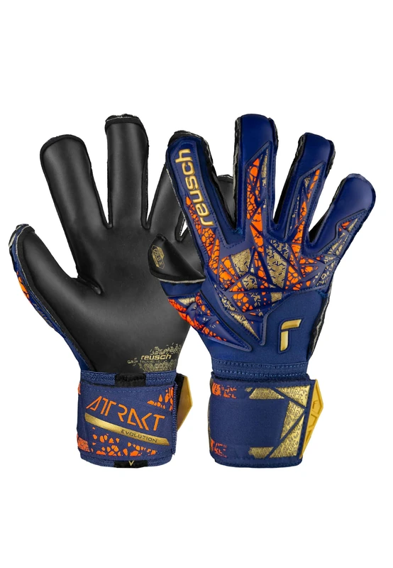 Reusch Attrakt Gold X Evolution Adult Goalkeeper Gloves with Evolution Cut