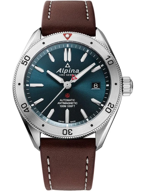 Alpina Men's Quartz Analog Watch with Stainless Steel Strap mid-39664, Brown - Image 1