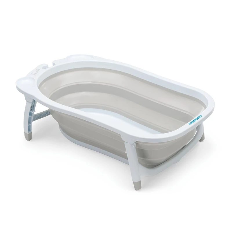 Foppapedretti Greige Folding Bath Tub Soft Comfortable and Practical for Babies from Birth up to 15 kg