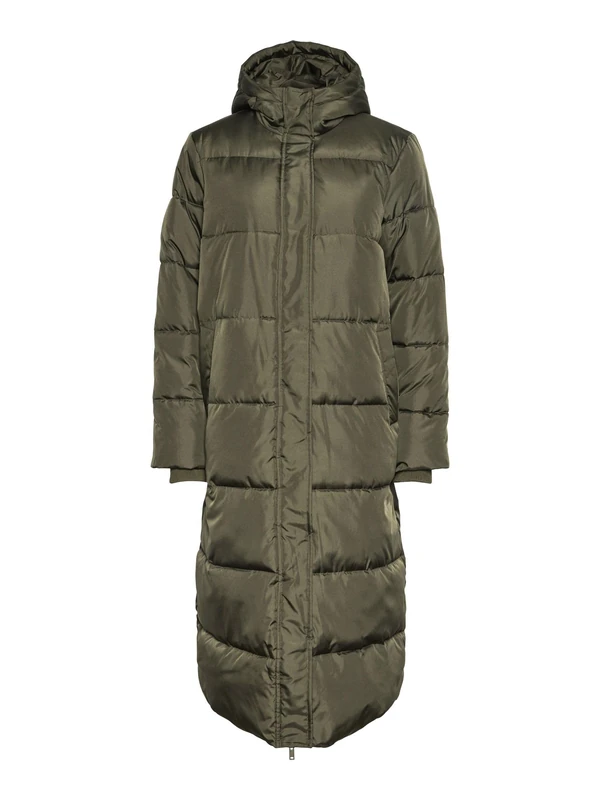 PIECES Female Puffer Coat PCMADDIE, Forest Night, XS - Image 1