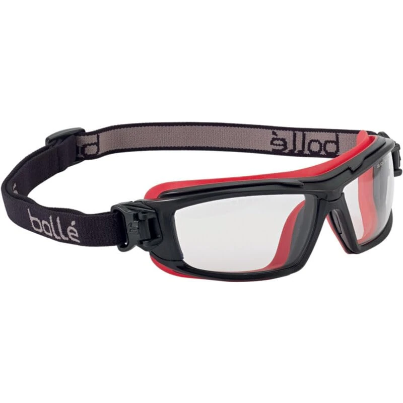 Bolle PSGULTI517 Fashion Go Green Eco-Pack (20) - Ocular En Pc Incoloro Antirayaduras Y Antivaho Platinum - Montura En Pc Black/TPR Red - Cinta Polyester - Patillas para Transformacion for...