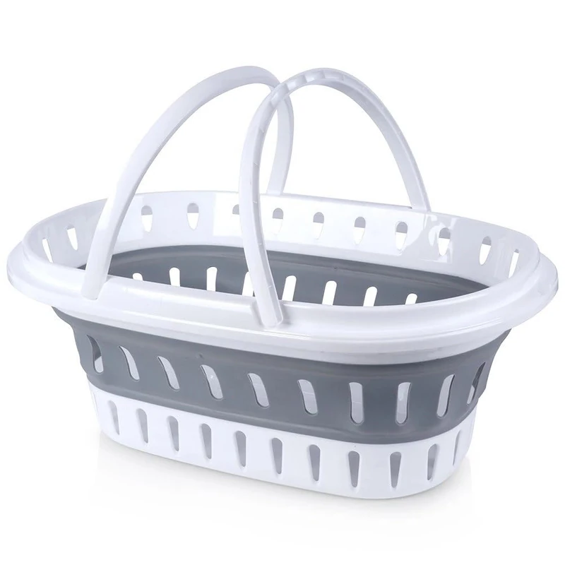 Bathroom Solutions Folding Laundry Basket 60 x 40 x 27 cm