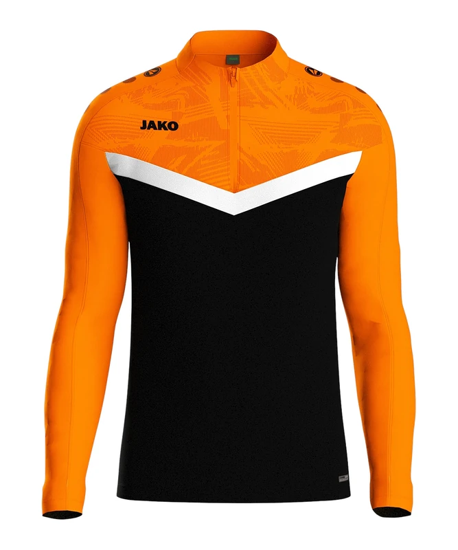 JAKO Ziptop Iconic, Black/neon Orange, L